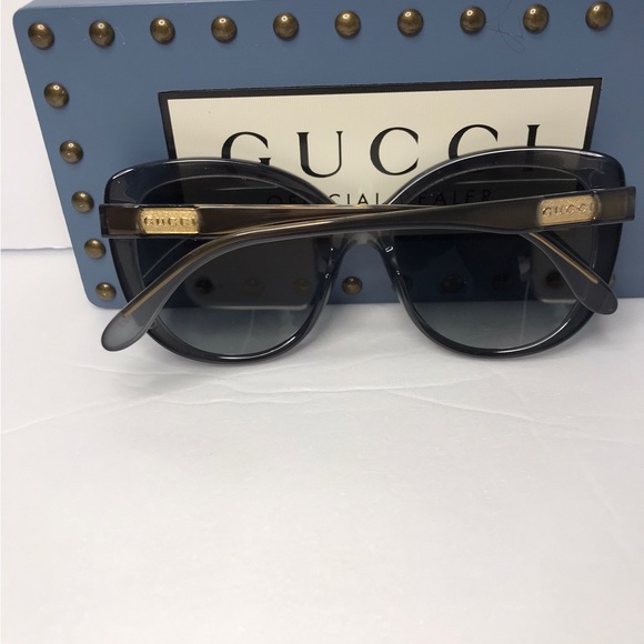 New - Gucci GG0789S-001 57 Sunglass WOMAN INJECTION Grey - Picture 11 of 15